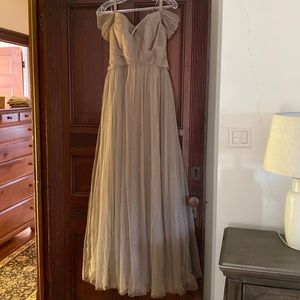 Taupe formal dress